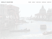 Tablet Screenshot of mollyshapiro.com